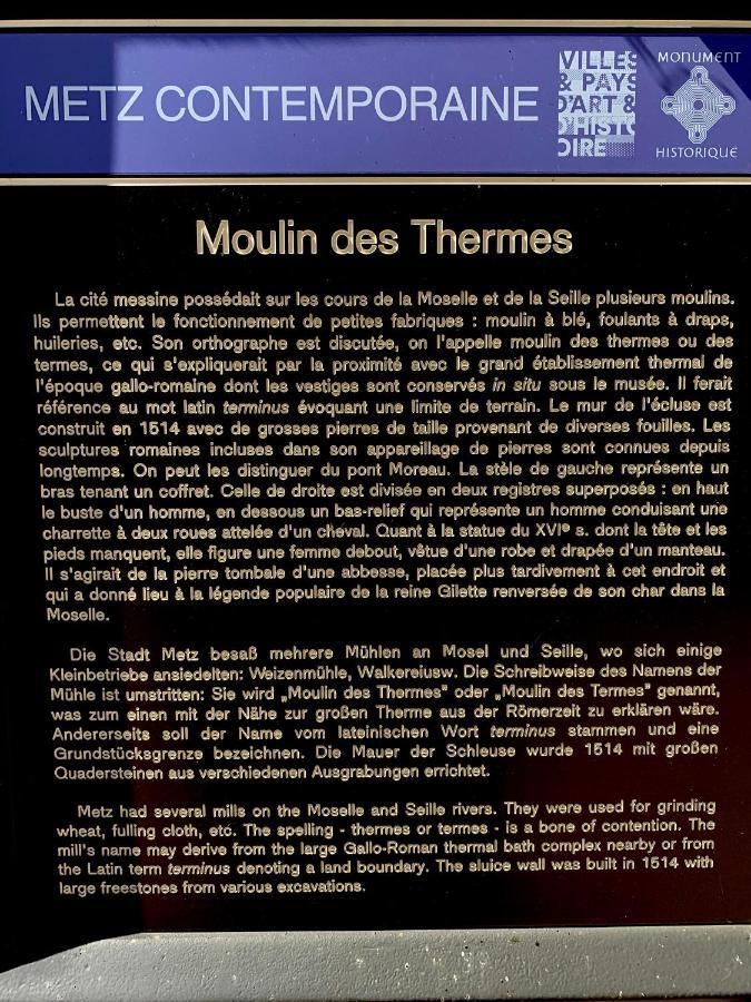 L'Appart Moulin Des Thermes Мец Екстериор снимка